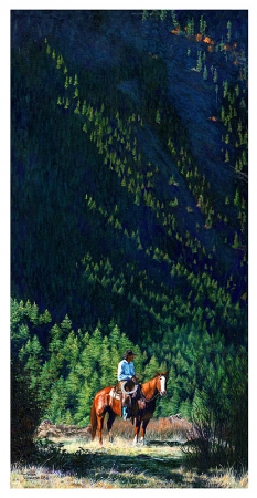Deer Creek Range oil painting by Teresa Schleigh