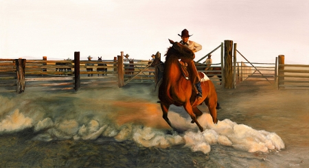 The Rough String oil painting by Teresa Schleigh